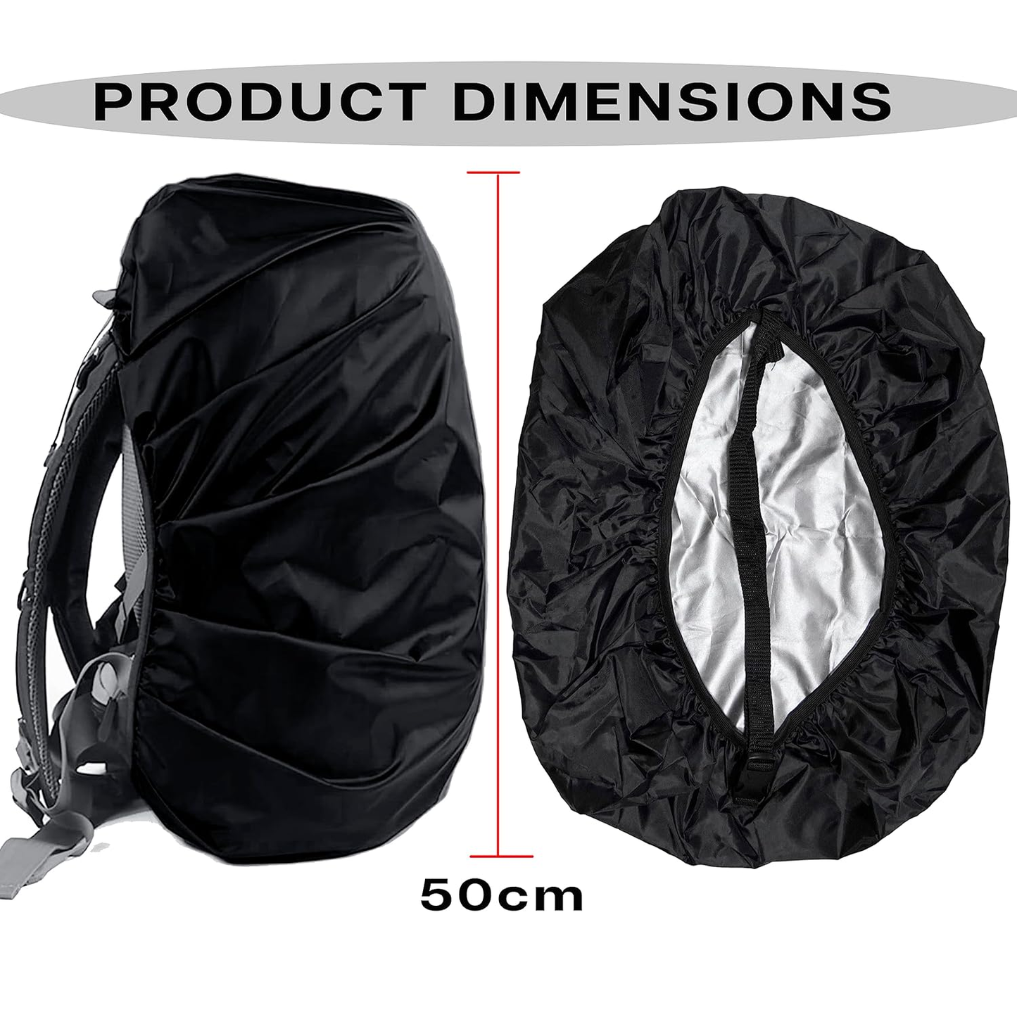 Storite Dust & Rain Cover For Standard Backpack With Pouch