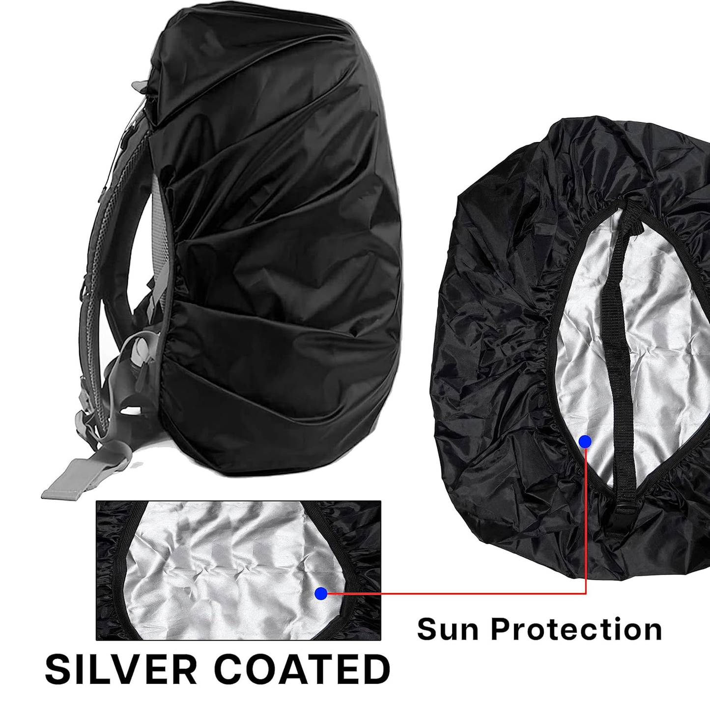 Storite Dust & Rain Cover For Standard Backpack With Pouch