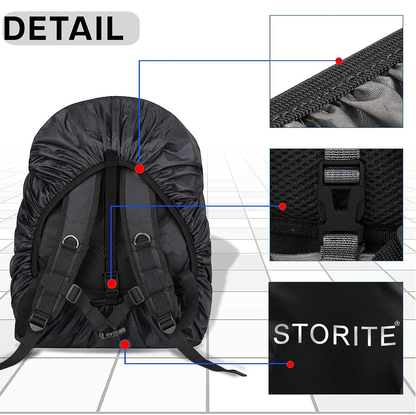 Storite Dust & Rain Cover For Standard Backpack With Pouch