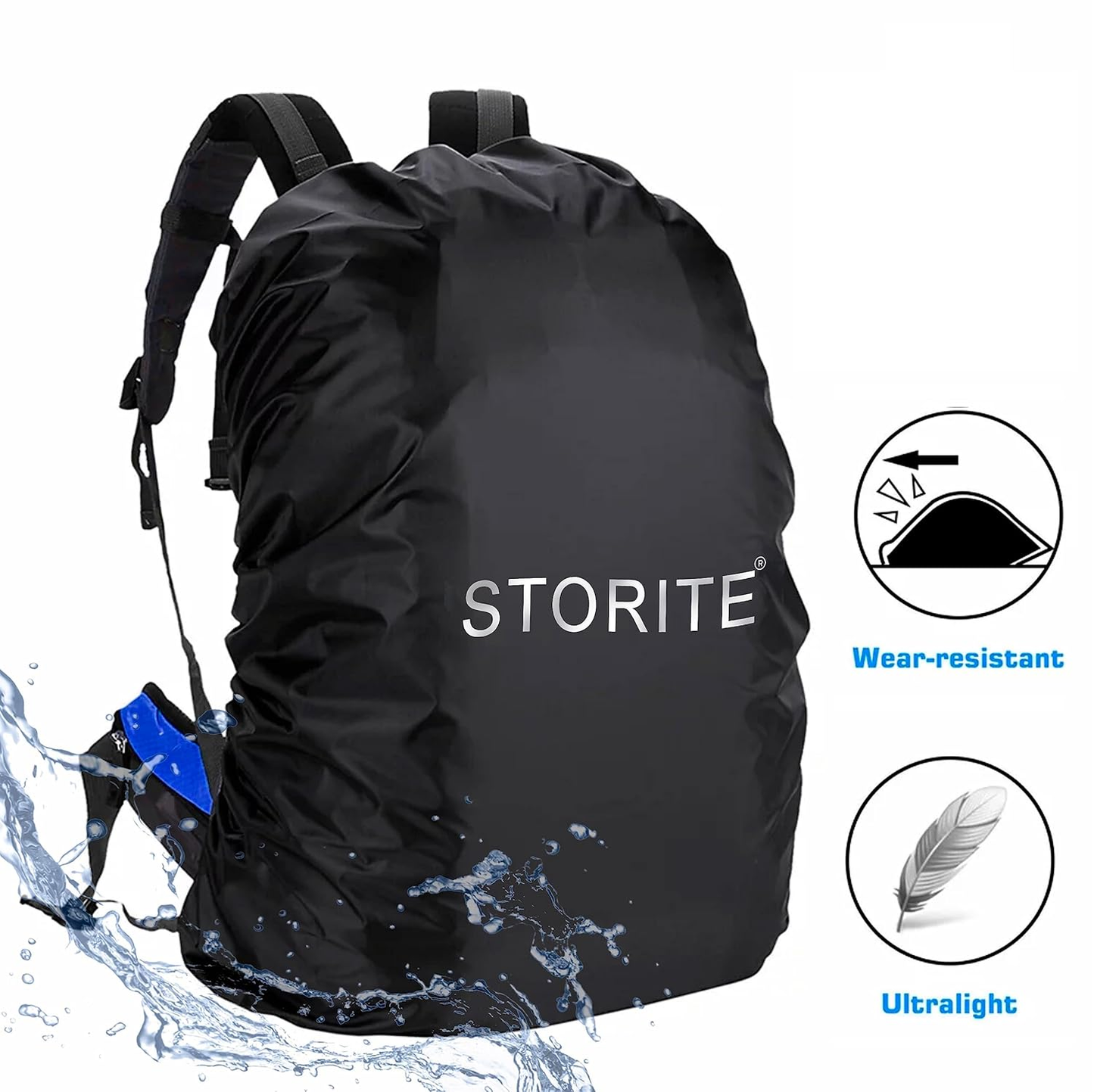 Storite Dust & Rain Cover For Standard Backpack With Pouch