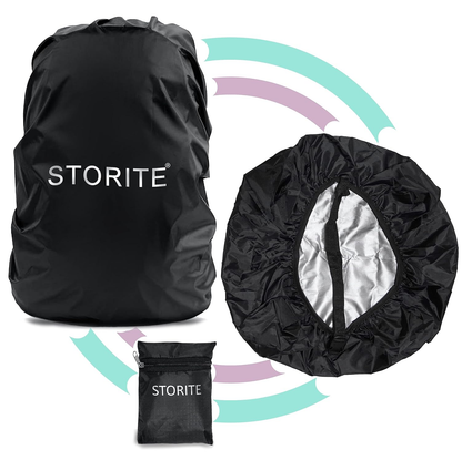 Storite Dust & Rain Cover For Standard Backpack With Pouch